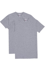 Have It Tall Classic Cotton T Shirt, Oxford Gray, 2 Pack - Have It Tall Europe