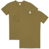 Have It Tall Classic Cotton T Shirt, Coyote Brown, 2 Pack - Have It Tall Europe