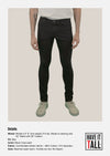 Have It Tall, Slim Fit Black Stretch Denim Jeans - Have it Tall Europe