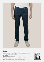 Have It Tall Straight Leg Indigo Stretch Denim Jeans - Have it Tall Europe