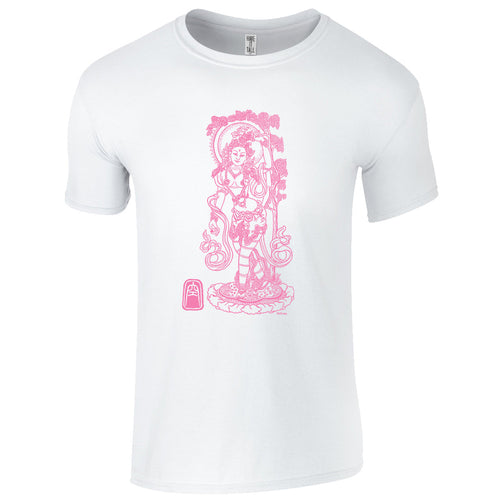 Have It Tall - Carefree Goddess Print Cotton T Shirt - Have It Tall Europe